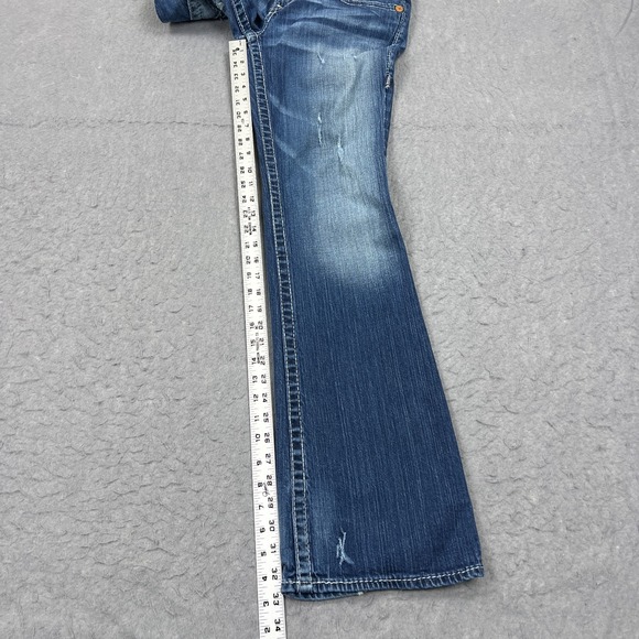 Big Star Liv Jeans Women's 30L (31x33) Blue Low Rise Bootcut Faded Western Faded - Picture 10 of 15